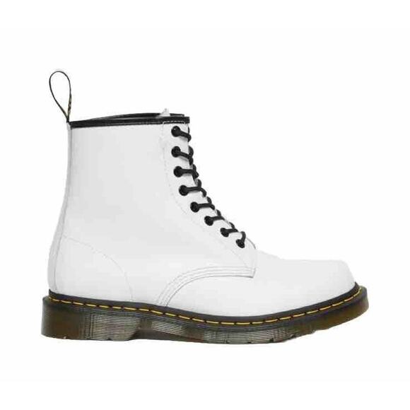 Dr. Martens Lace Up 1460Y Doc Combat Boots Women's Size US 6 Womens White - Picture 4 of 9
